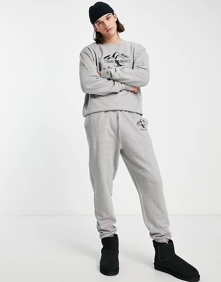 South Beach ski Apres sweatpants in gray